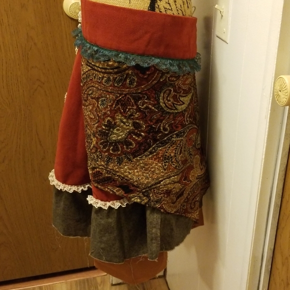 Handmade Gypsy Fairy Elf Circle Wrap Skirt Boho - Picture 4 of 7